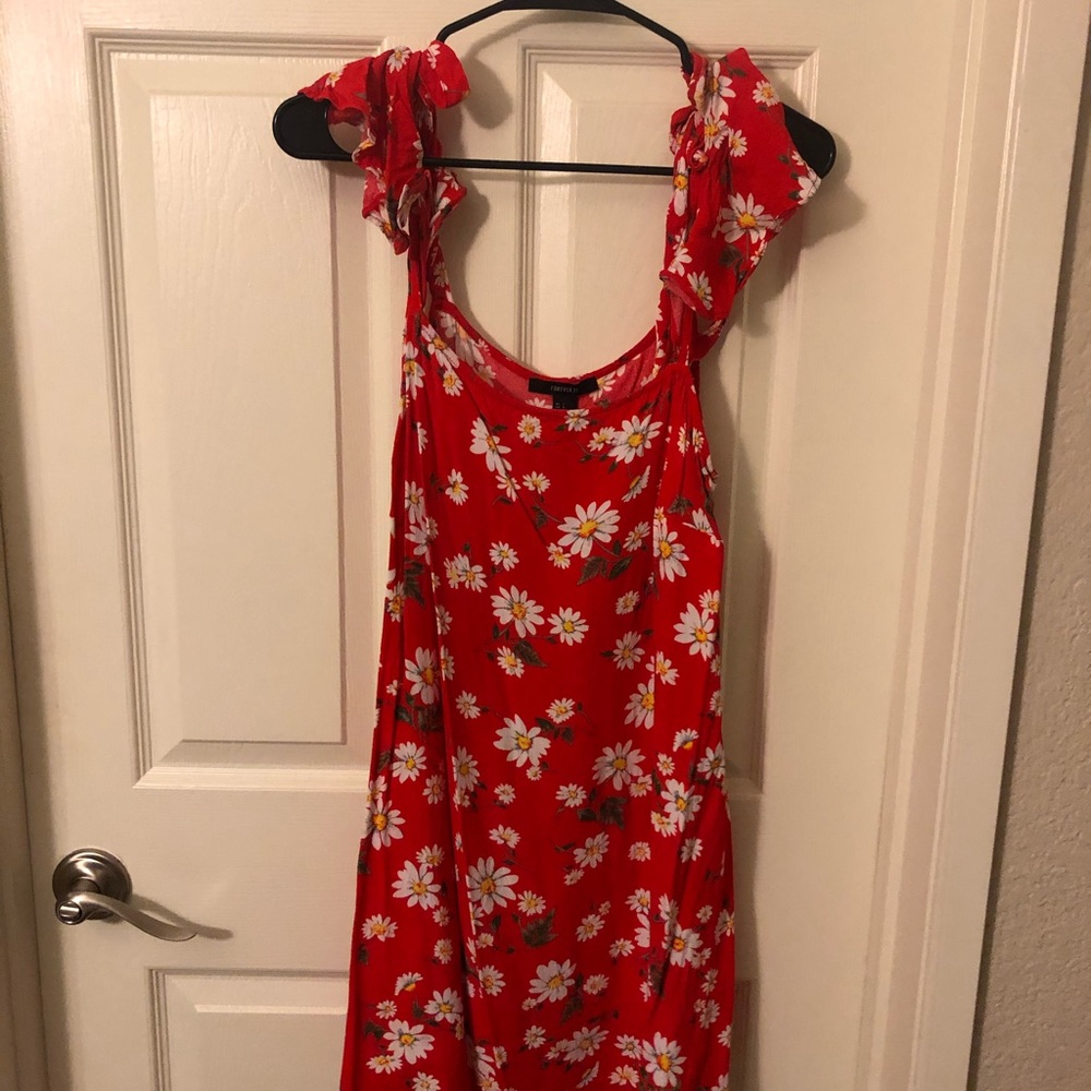 Forever 21 Red flower dress